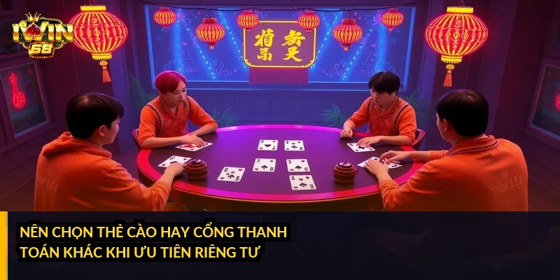 Nên chọn thẻ cào hay cổng thanh toán khác khi ưu tiên riêng tư?